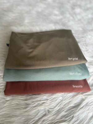 Jersey Luxe Premium - Nuance Vert Terracotta