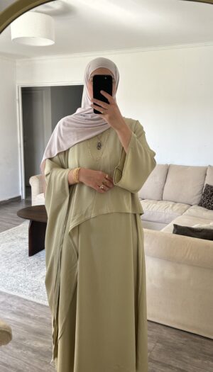 Robe Elegance - Vert sauge