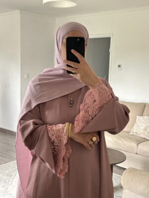 Abaya Assil - Vieux rose