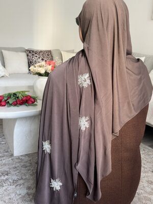 Jersey Luxe Premium Perlé - Marron