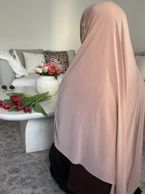 Khimar Jersey Luxe Premium - Taupe
