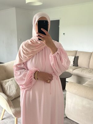 Robe Vichy - Rose clair