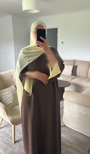 Abaya Rim - Chocolat